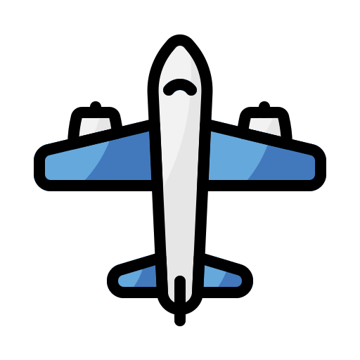 Airplane Generic Outline Color icon