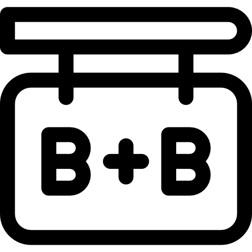 cama y desayuno icono gratis