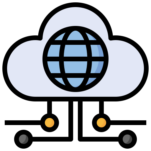 base de datos en la nube icono gratis
