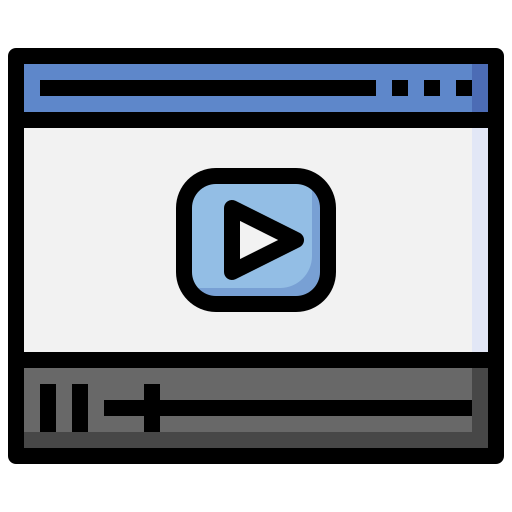 reproductor de video icono gratis