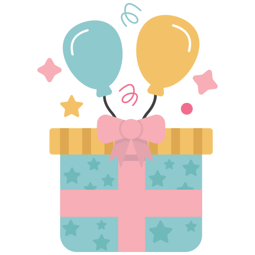 Stickers Boite cadeau – Stickers anniversaire et fête gratuites