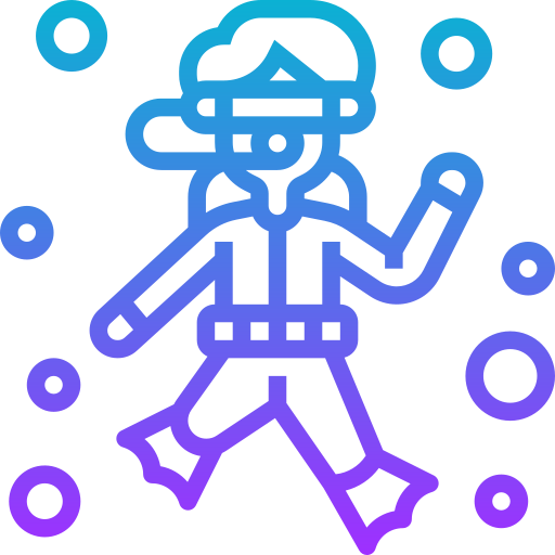 Scuba diver free icon