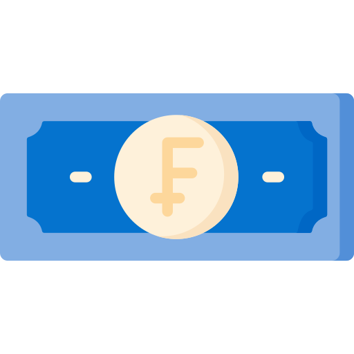 Swiss franc free icon