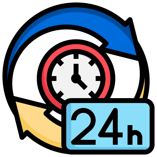 24 horas icono gratis