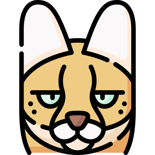 gato cerval icono gratis