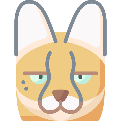 gato cerval icono gratis