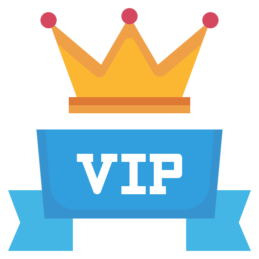 Golden crown icon for vip members in roblox