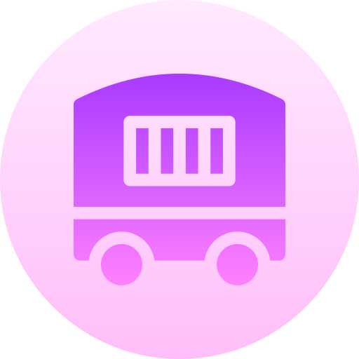 vagón de leones icono gratis