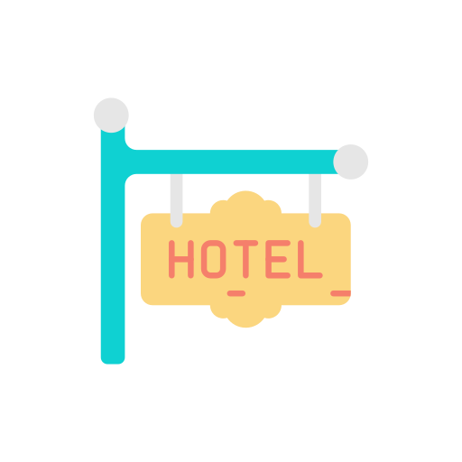 muestra del hotel icono gratis