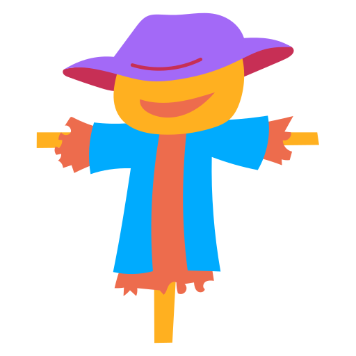 Scarecrow Stickers - Free farming and gardening Stickers