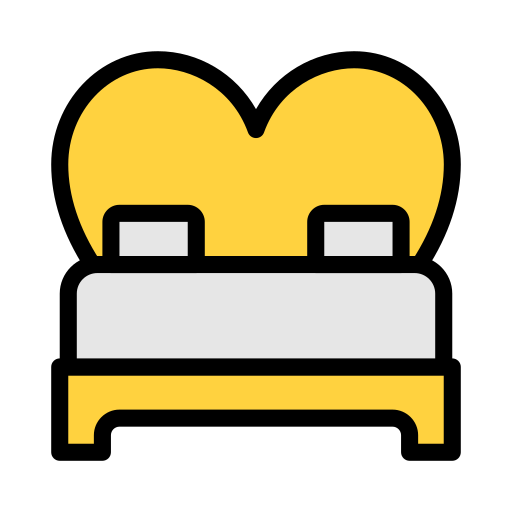 Bed Generic Outline Color icon