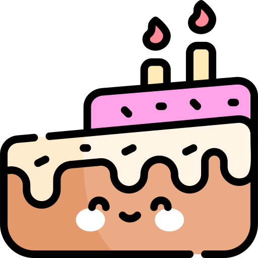 pastel de cumpleaños icono gratis