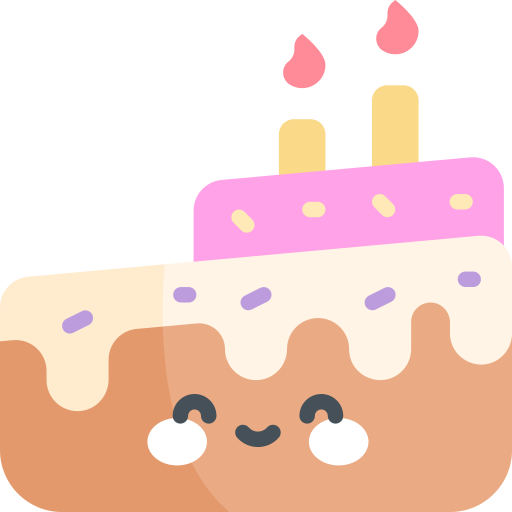 pastel de cumpleaños icono gratis