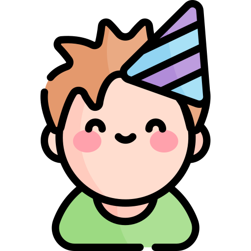 garçon d'anniversaire Icône gratuit