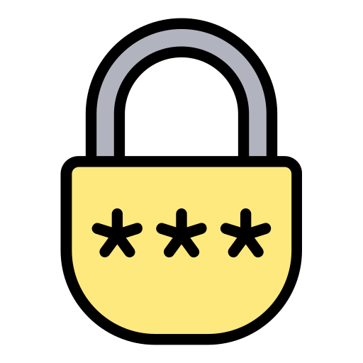 Password Generic Outline Color icon