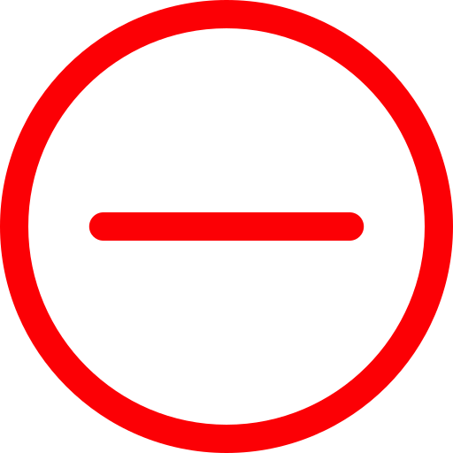 Red Minus Symbol