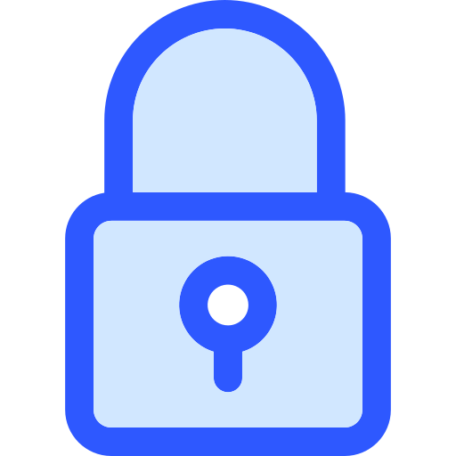 Padlock Generic Blue icon