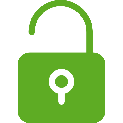 desbloqueado icono gratis