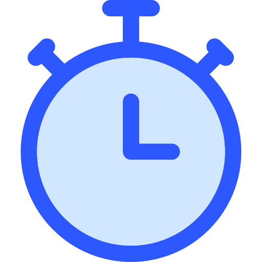 Stopwatch Generic Blue icon