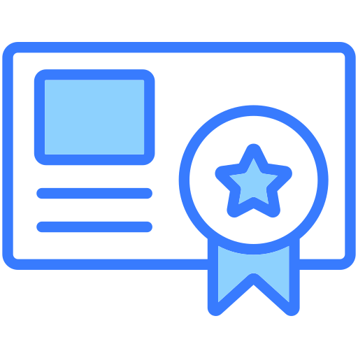 Certificate free icon