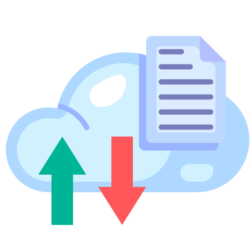 transferencia de datos icono gratis