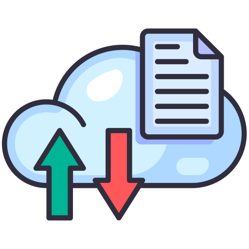 transferencia de datos icono gratis