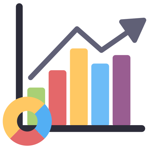 gráfico de crecimiento icono gratis