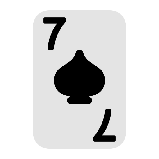 Seven of spades free icon Seven of spades free icon