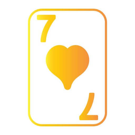 Seven of hearts Generic Flat Gradient icon