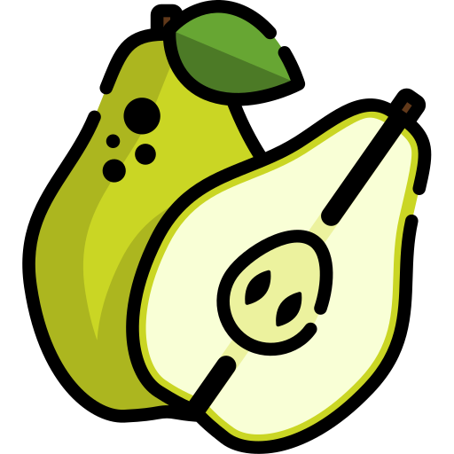 Pear Generic Outline Color icon