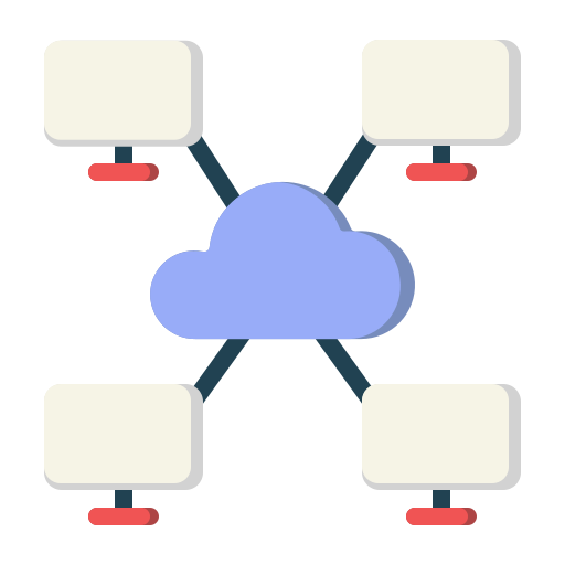 computación en la nube icono gratis