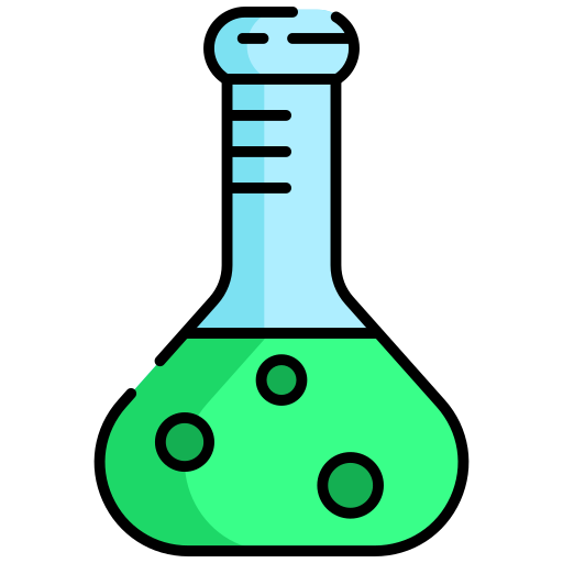 Flask Generic Outline Color Icon