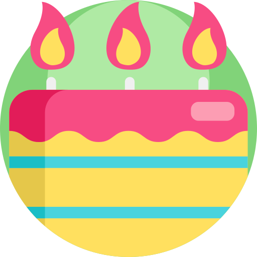 pastel de cumpleaños icono gratis