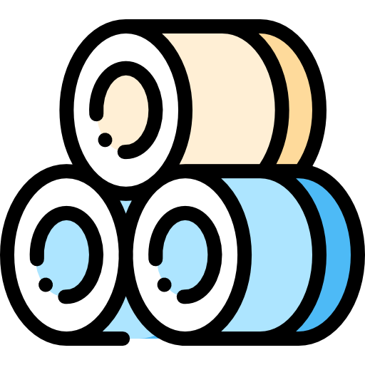 Towels Detailed Rounded Lineal color icon