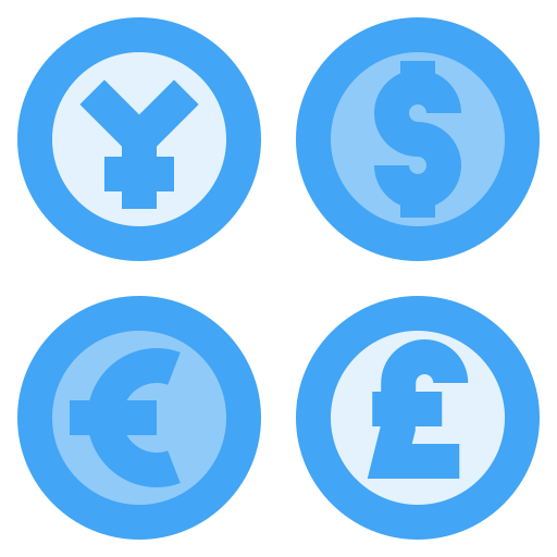 Currencies free icon