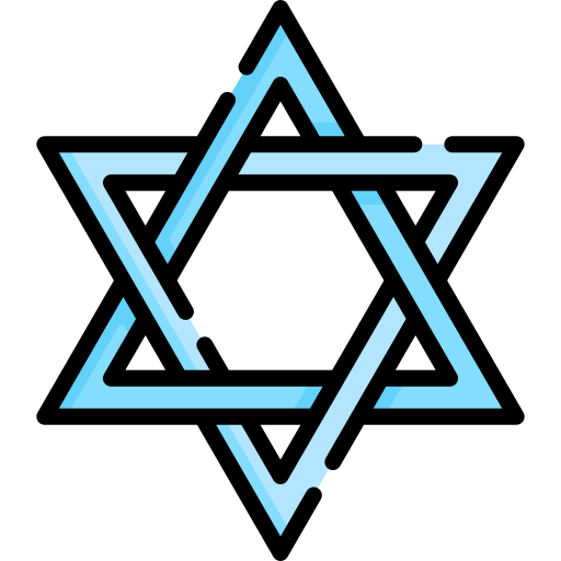 Star of david Special Lineal color icon