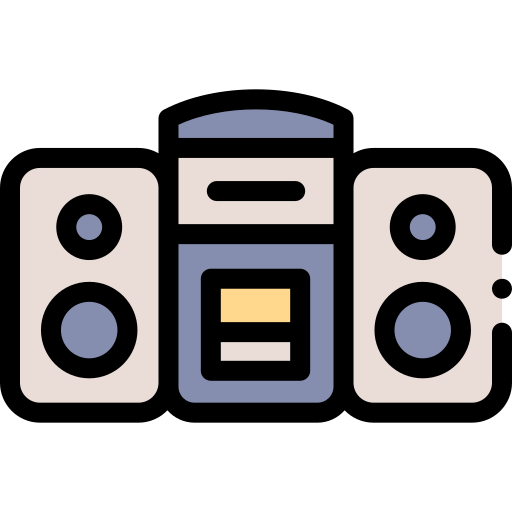 sistema de audio icono gratis