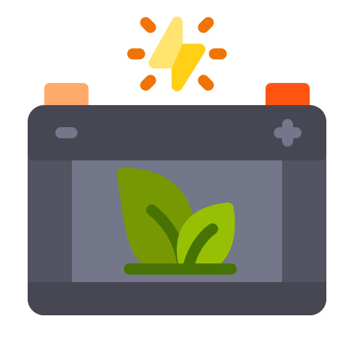 batería ecológica icono gratis