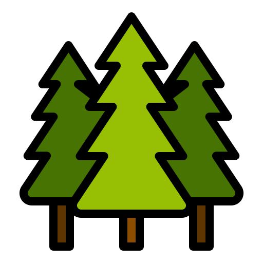 Forest Generic Outline Color icon