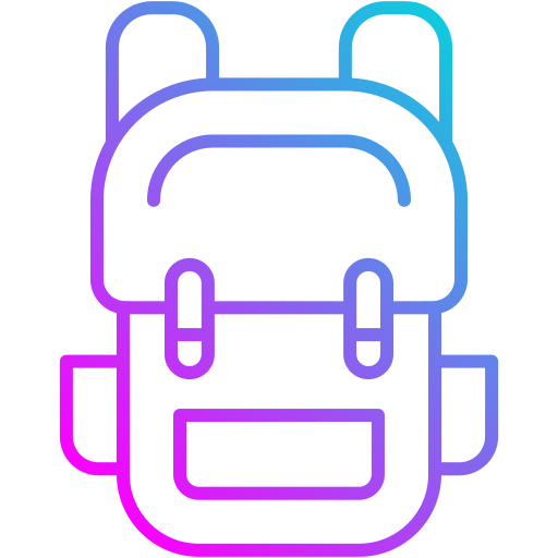 bolsa para la escuela icono gratis