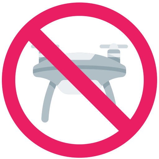 sin zona de drones icono gratis