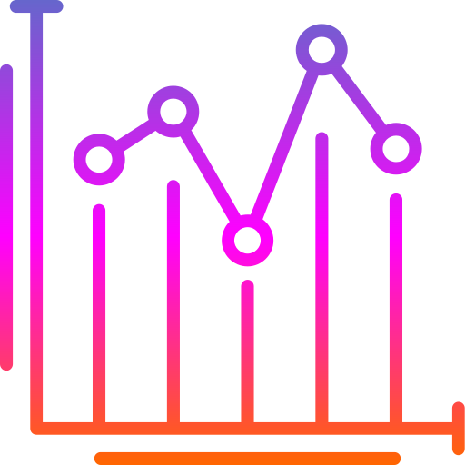 gráfico de linea icono gratis