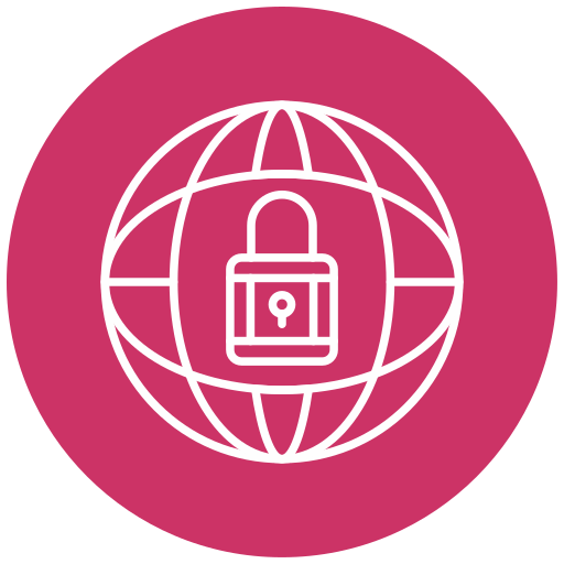 seguridad mundial icono gratis