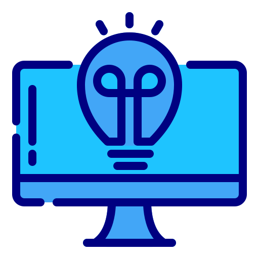 Idea bulb Generic Blue icon