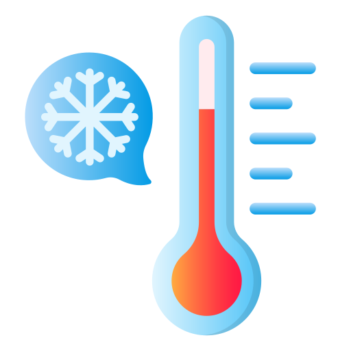 temperatura fria icono gratis