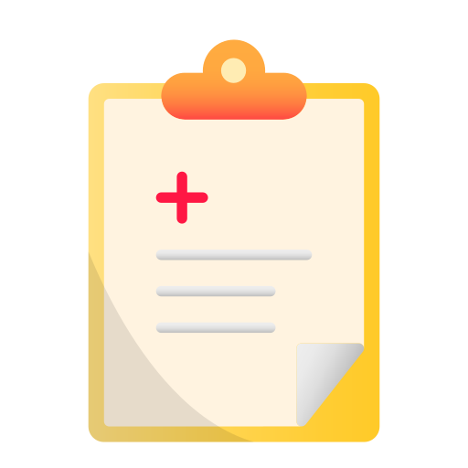 historial médico icono gratis
