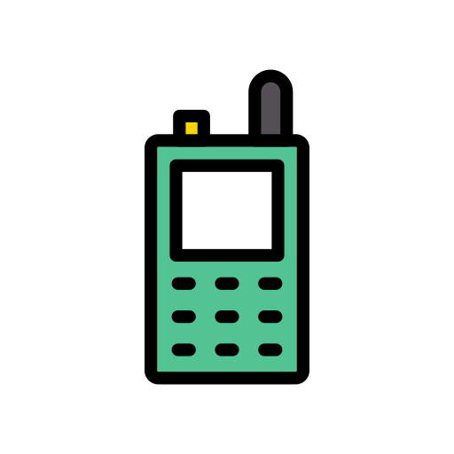 Walkie talkie Vector Stall Lineal Color icon