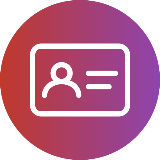 tarjeta de visita icono gratis