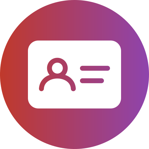 tarjeta de visita icono gratis