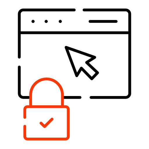 seguridad de datos icono gratis